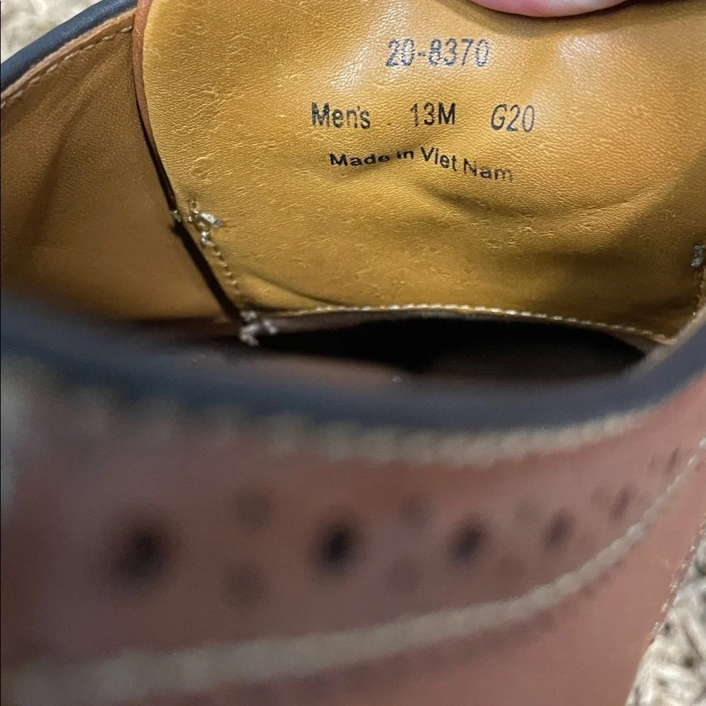 Johnston & Murphy Tan Leather Oxfords